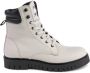 Tommy Hilfiger Beige Leren LaceUp Enkellaarzen - Thumbnail 1