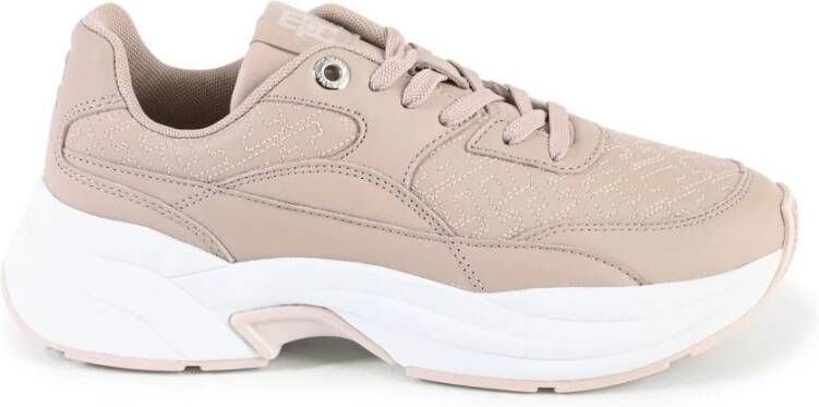 Tommy Hilfiger Chunky sneaker van leer met quilt patroon