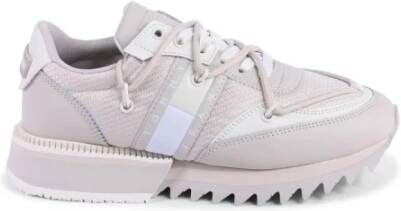 Tommy Hilfiger Beige Leren Sneaker