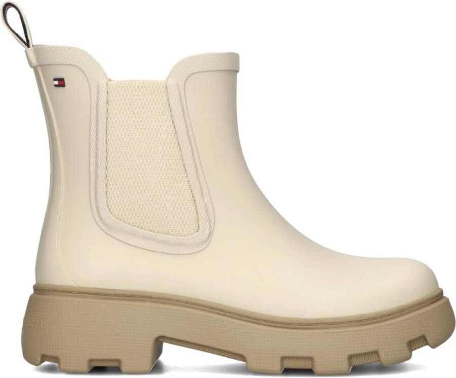 Tommy Hilfiger Chelsea-boots RUBBER FLAG CLEATED RAINBOOT blokhak instaplaarzen rubberlaarzen tweezijdige stretchinzet - Foto 3