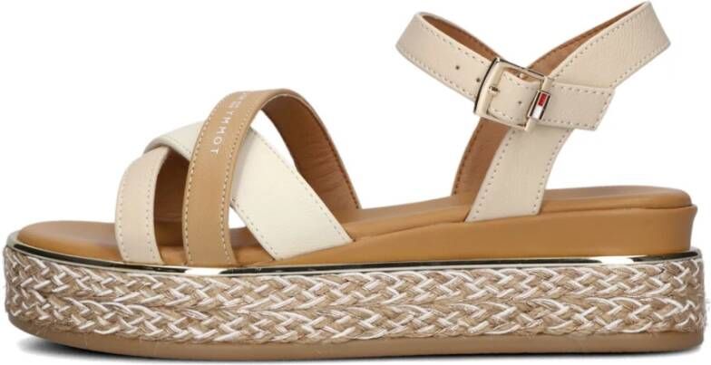 Tommy Hilfiger Beige Sandalen Stijlvol Model
