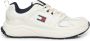 Tommy Hilfiger Beige Sneakers met Mix Materialen - Thumbnail 1