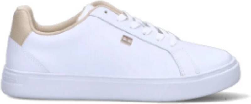 Tommy Hilfiger Sneakers van leer met labelapplicatie model 'ESSENTIAL COURT'