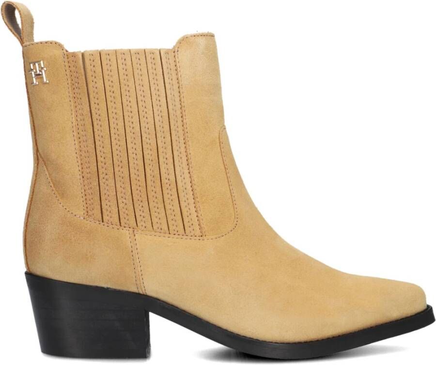 Tommy Hilfiger Cowboylaarsjes TH SUEDE COWBOY BOOT hakken western enkellaars laarzen in spitse vorm - Foto 3