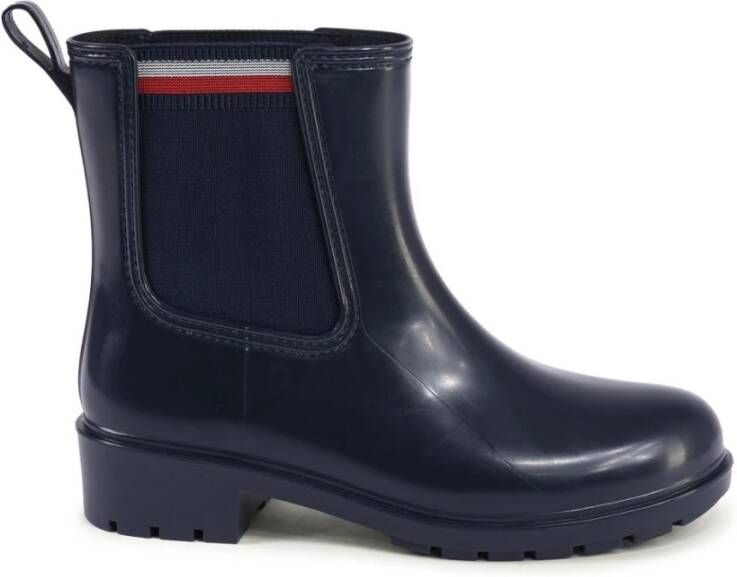 Tommy Hilfiger Blauwe Chelsea Regenlaarzen