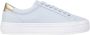 Tommy Hilfiger Plateausneakers ESSENTIAL VULC CANVAS SNEAKER Contrastafwerking in metalliclook vrijetijdsschoen lage schoen veterschoen - Thumbnail 1