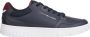 Tommy Hilfiger Heren Sneakers van leer TH Basket Core Blue Heren - Thumbnail 1