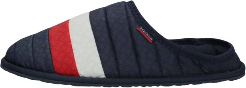 Tommy Hilfiger Blauwe Corporate Padded Homeslipper Pantoffels Blue Heren