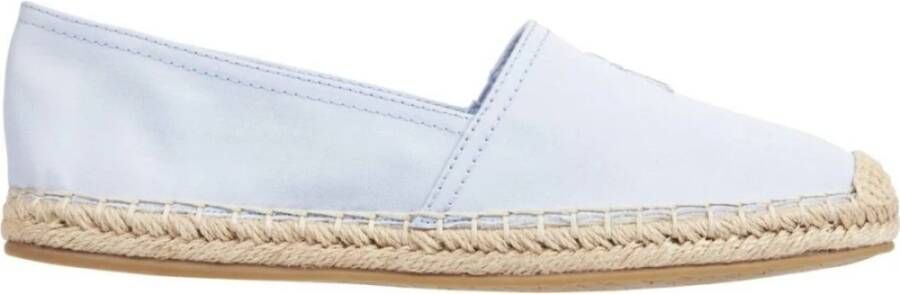 Tommy Hilfiger Blauwe Geborduurde Espadrilles Breezy Stijl Blue Dames