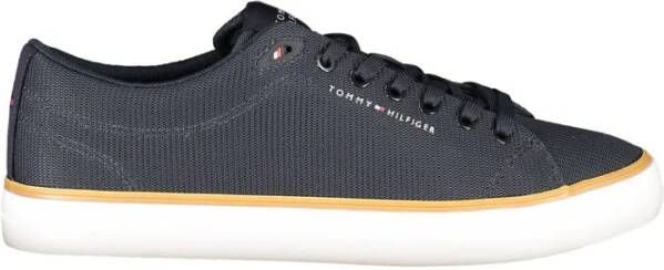 Tommy Hilfiger Blauwe Heren Sneaker met Contrasterende Details