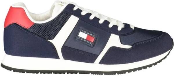 Tommy Hilfiger Blauwe Heren Sneaker Sportieve Mode Schoen