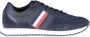 Tommy Hilfiger Blauwe Heren Sneakers Stijl Blue Heren - Thumbnail 1