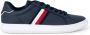 Tommy Hilfiger Corporate Leather Cup Stripes Heren Sneakers Schoenen Blauw FM0FM04732DW5 - Thumbnail 2