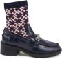 Tommy Hilfiger Blauwe Leren Enkellaarzen - Thumbnail 1