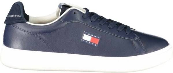 Tommy Hilfiger Blauwe Leren Heren Sneaker