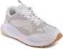 TOMMY JEANS W Fashion Runner Sneakers Leren Sneaker Dames Beige - Thumbnail 3