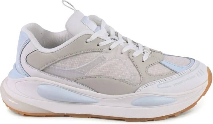 TOMMY JEANS W Fashion Runner Sneakers Leren Sneaker Dames Beige - Foto 4