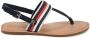 Tommy Hilfiger Sandalen FLAT SANDAL CORPORATE met strepen in tommy-kleuren - Thumbnail 5