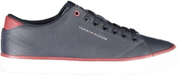 Tommy Hilfiger Sneakers TH HI VULC CORE LOW LEATHER ESS vrijetijdsschoen lage schoen veterschoen met sierstiksels op de hiel