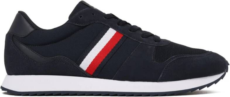 Tommy Hilfiger Sneakers RUNNER EVO MIX ESS met zijstrepen vrijetijdsschoen lage schoen veterschoen