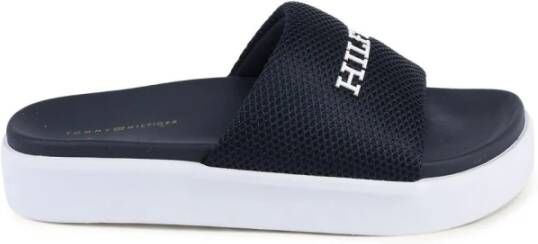 Tommy Hilfiger Blauwe Slides Sandalen