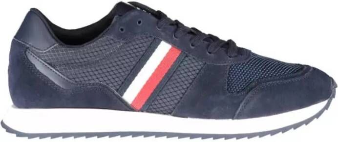 Tommy Hilfiger Blauwe Sneaker Polyester Blauw Heren