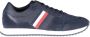Tommy Hilfiger Blauwe Heren Sneakers Stijl Blue Heren - Thumbnail 1