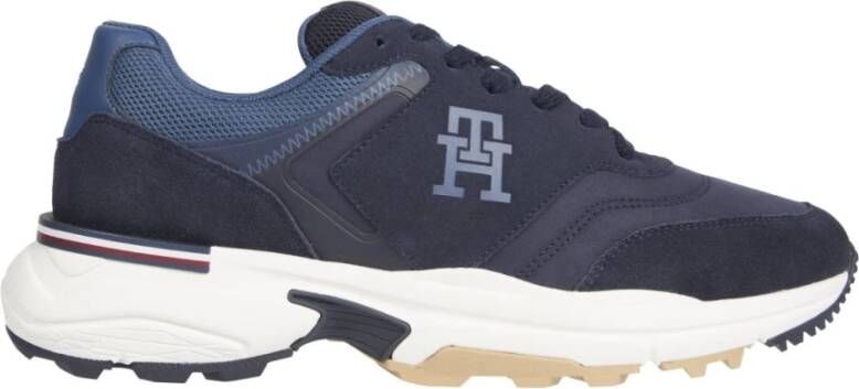 Tommy Hilfiger Blauwe Sneakers Ventielmix Vrije Tijd Blue Heren