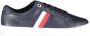 Tommy Hilfiger Sneakers ICON COURT LTH STRIPES veterschoenen vrijetijdsschoen lage schoen met gewatteerde schaprand - Thumbnail 1