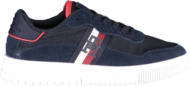 Tommy Hilfiger Blauwe Sportieve Veterschoenen met Logo Blue Heren