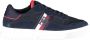 Tommy Hilfiger Lightweight Corporate Heren Sneakers Sport Casual Schoenen Navy Blauw FM0FM02661-DW5 - Thumbnail 2