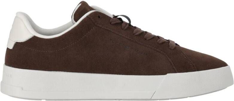 Tommy Hilfiger Sneakers van leer met labeldetails model 'COURT BETTER'