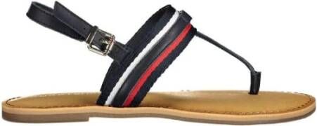 Tommy Hilfiger Sandalen SHIMMERY RIBBON FLAT SANDAL met teenbandje