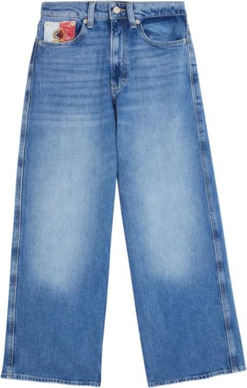 Tommy Hilfiger Bootcut Jeans met Logo Appliqué
