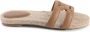 Tommy Hilfiger Bruine Jute Slide Sandalen - Thumbnail 1