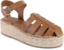 Tommy Hilfiger Sandalen TH AUTHENTIC LEATHER ESPADRILLE zomerschoen sandaal plateauhak met verstelbare gesp - Thumbnail 1