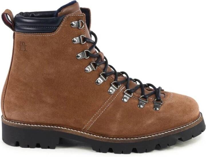 Tommy Hilfiger Bruine Suède Leren Wandelschoenen