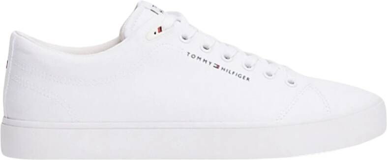 Tommy Hilfiger Sneakers TH HI VULC LOW CORE CANVAS vrijetijdsschoen lage schoen veterschoenen met zacht gepolsterde schacht