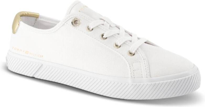 Tommy Hilfiger Canvas Low Top Sneakers White Dames