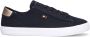 Tommy Hilfiger Plateausneakers VULC CANVAS LACE UP SNEAKER vrijetijdsschoen lage schoen veterschoen in smalle vorm - Thumbnail 1