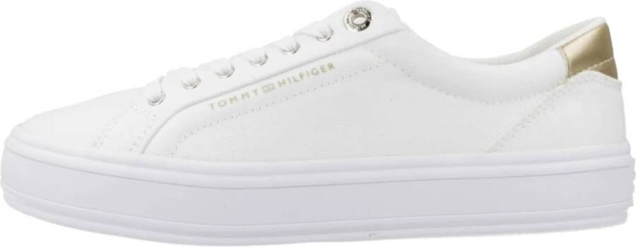 Tommy Hilfiger Canvas Vulc Sneakers voor Vrouwen White Dames