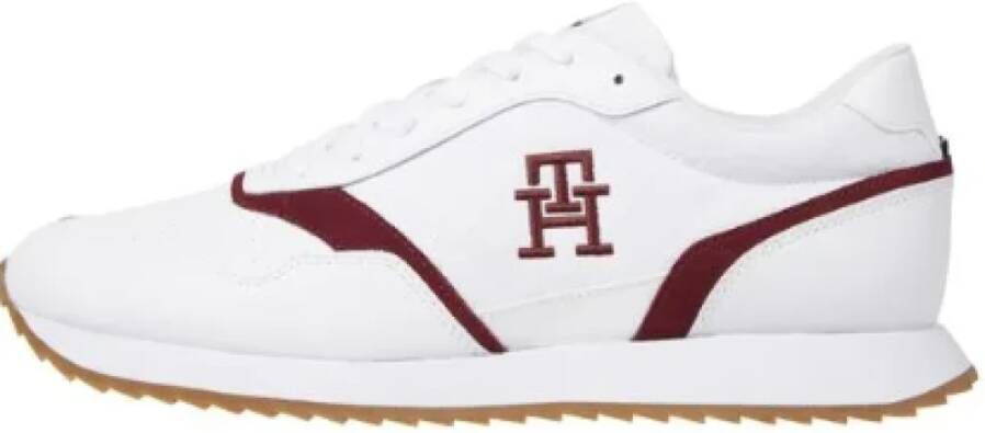 Tommy Hilfiger Sneakers RUNNER EVO MIX LTH MIX met contrastafwerkingen vrijetijdsschoen halfhoge schoen veterschoen