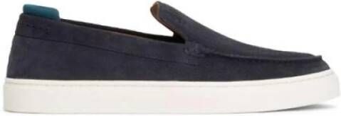 Tommy Hilfiger Casual Suède Loafer Blue Heren