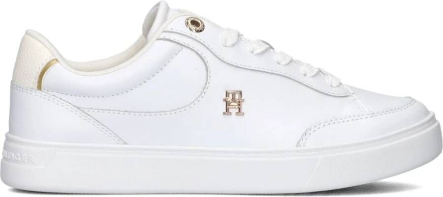 Tommy Hilfiger Plateausneakers ESSENTIAL CHIC COURT SNEAKER vrijetijdsschoen veterschoen lage schoen met th-sieraad - Foto 2