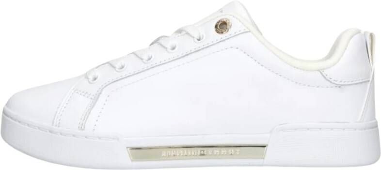 Tommy Hilfiger Plateausneakers CHIQUE COURT SNEAKER Vrijetijdsschoen lage schoen veterschoen logo applicatie op het plateau - Foto 6
