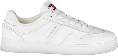 TOMMY JEANS Plateausneakers THE GREENWICH LEATHER vrijetijdsschoen lage schoen veterschoen in basket-look