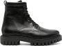 Tommy Hilfiger Chunky Zwarte Enkellaarsjes Casual Stijl Black Heren - Thumbnail 1