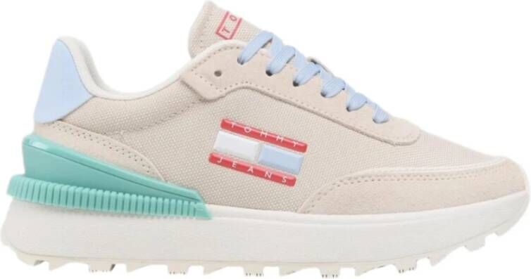 Tommy Jeans Beige Polyester Sneakers voor Vrouwen Beige Dames