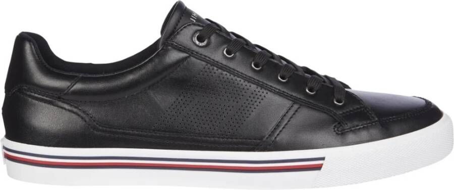 Tommy Hilfiger Sneakers CORE COPORATE LEATHER SNEAKER met strepen in de loopzool