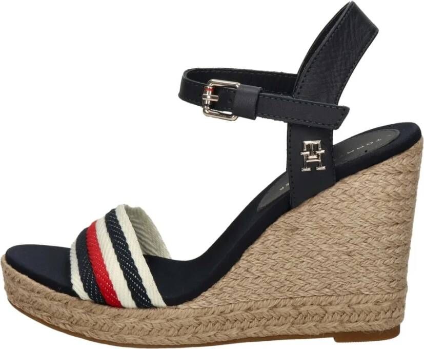 Tommy Hilfiger Corporate Wedge Platform Sandalen Multicolor Dames
